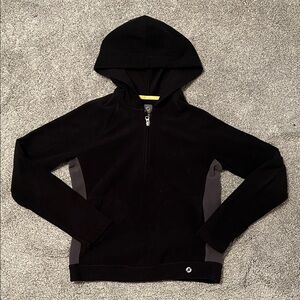 Aerie Black and Gray Hoodie Sweatshirt